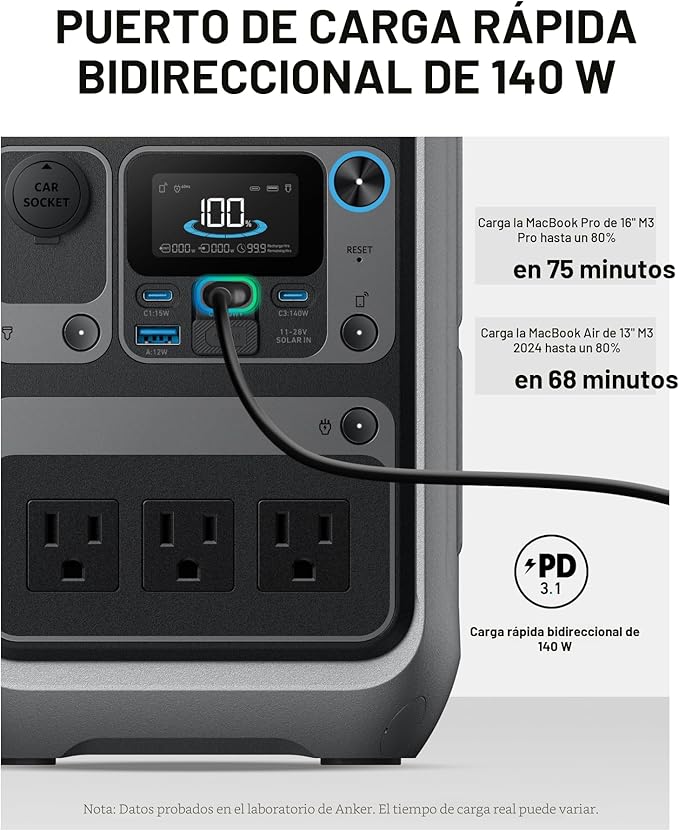 Anker Estación de energía portátil SOLIX C300