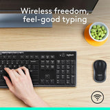 Logitech MK270 Combo de teclado y mouse inalámbricos de tama...