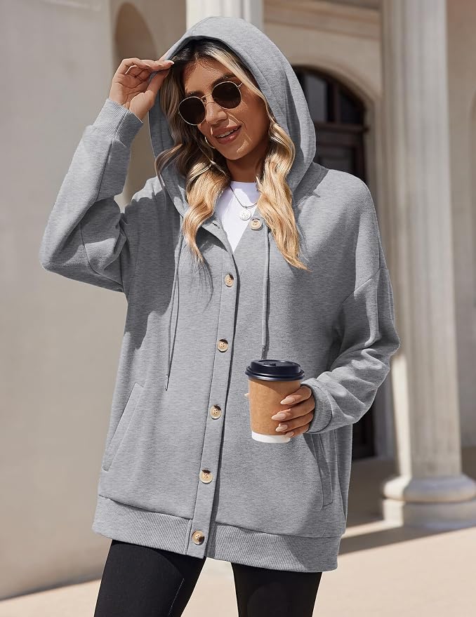 Zeagoo Sudadera con capucha para mujer