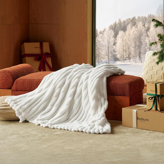 Bedsure Manta blanca