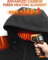 Chaqueta térmica para hombre con batería de 16000 mAh abrigo...