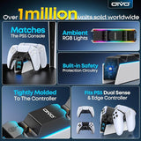 OIVO Cargador de controlador PS5 con adaptador de CA de carg...