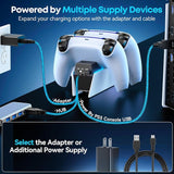 OIVO Cargador de controlador PS5 con adaptador de CA de carg...