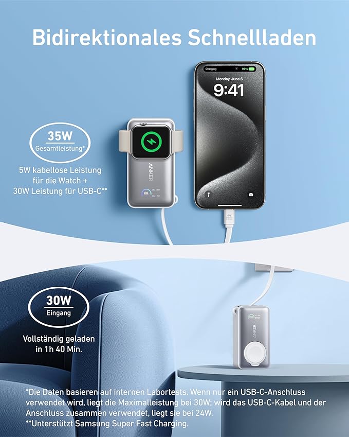 Anker MagGo Power Bank para Apple Watch