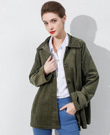 Minibee Chaquetas de pana para mujer