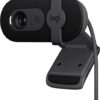 Cámara web Logitech Brio 101 Full HD 1080p para reuniones, streaming, ordenadores de sobremesa, portátiles y PC: micrófono integrado, obturador, compatible con Zoom, Microsoft Teams, el nuevo modo GameChat de Nintendo Switch 2, USB-A, color negro.