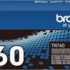 Cartucho de tóner negro de alto rendimiento TN760 original de Brother (para su uso con las impresoras MFC-L2710DW, MFC-L2750DW, HL-L2350DW, HL-L2370DW, HL-L2395DW, HL-L2390DW y DCP-L2550DW) (Paquete de 1)