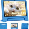 Tableta Android 15 actualizada de 2026, tableta para niños de 10 pulgadas, CPU de ocho núcleos, 10 GB + 64 GB + 1 TB ampliable, tabletas para niños con Kids Space, control parental, batería grande de 6000 mAh, tableta con pantalla táctil, azul.