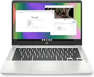 Portátil HP Chromebook 14, Intel Celeron N4120, 4 GB de RAM, 64 GB eMMC, 14